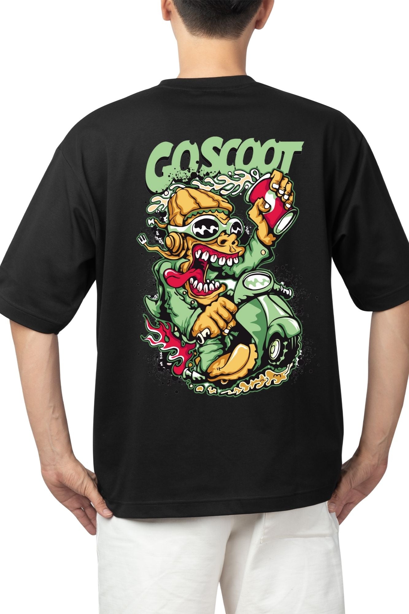 HAAVAH GO SCOOT MEN OVERSIZE T-SHIRT