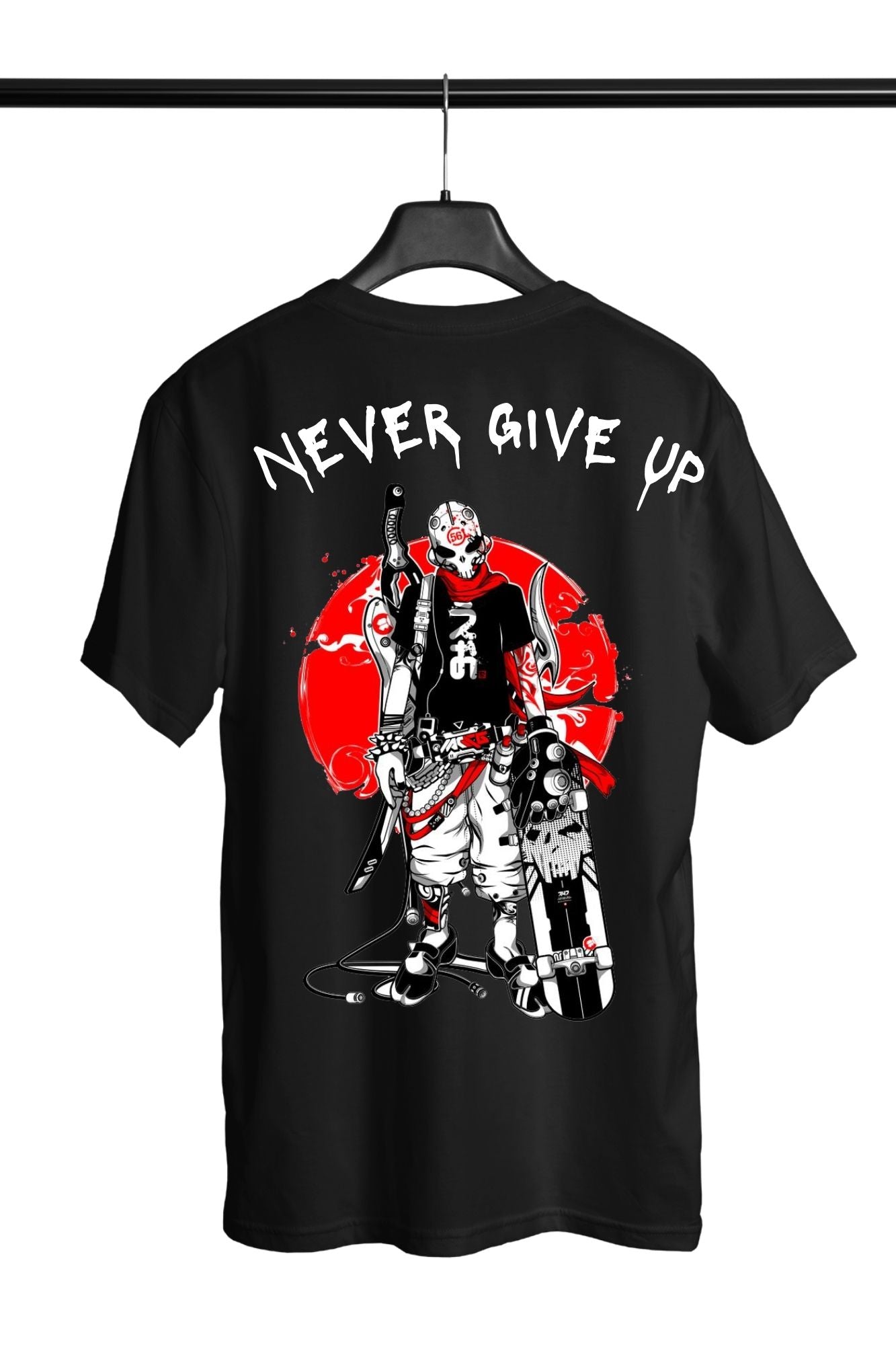 HAAVAH NEVER GIVE UP MEN OVERSIZE T-SHIRT