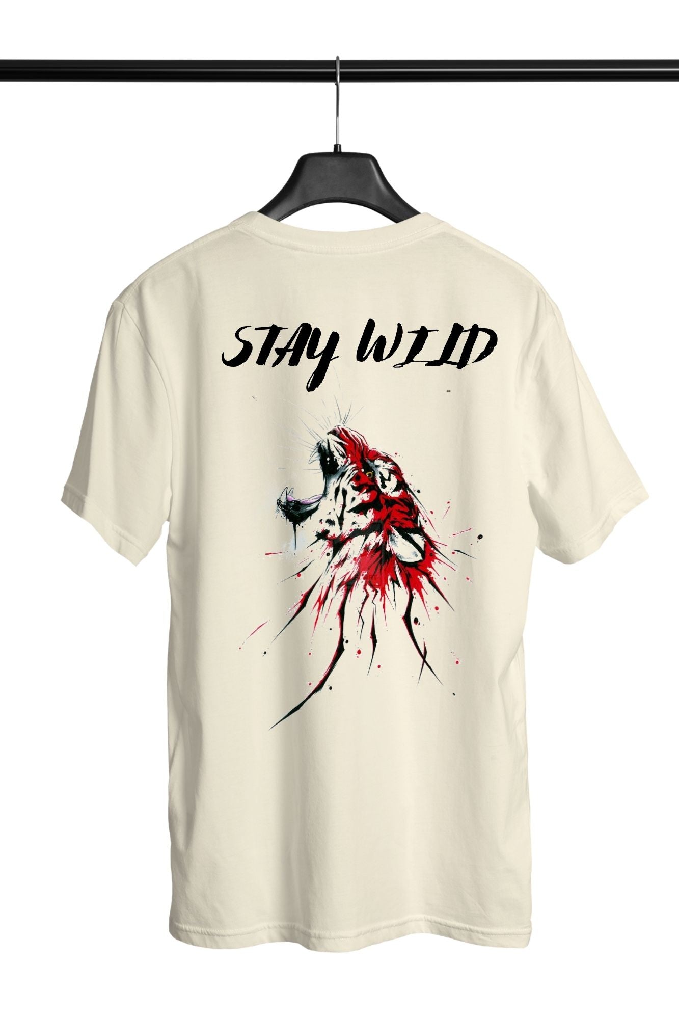 HAAVAH STAY WILD MEN OVERSIZE T-SHIRT