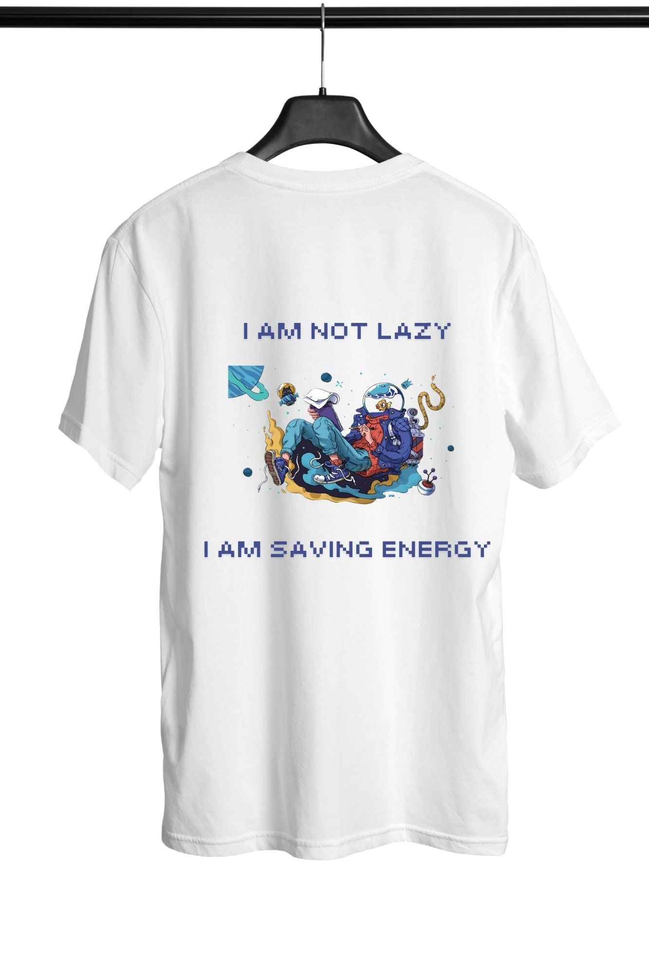 HAAVAH I AM NOT LAZY MEN OVERSIZE T-SHIRT