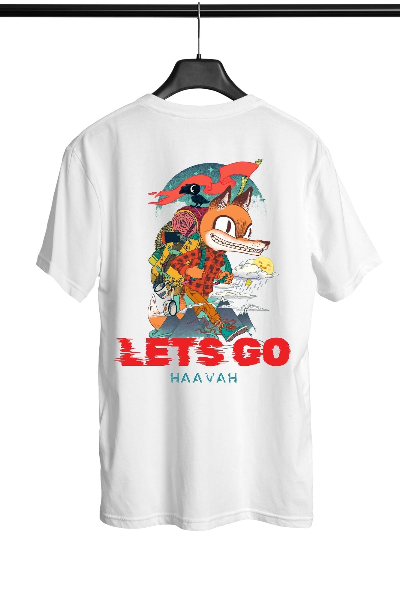 HAAVAH LETS GO MEN OVERSIZE T-SHIRT