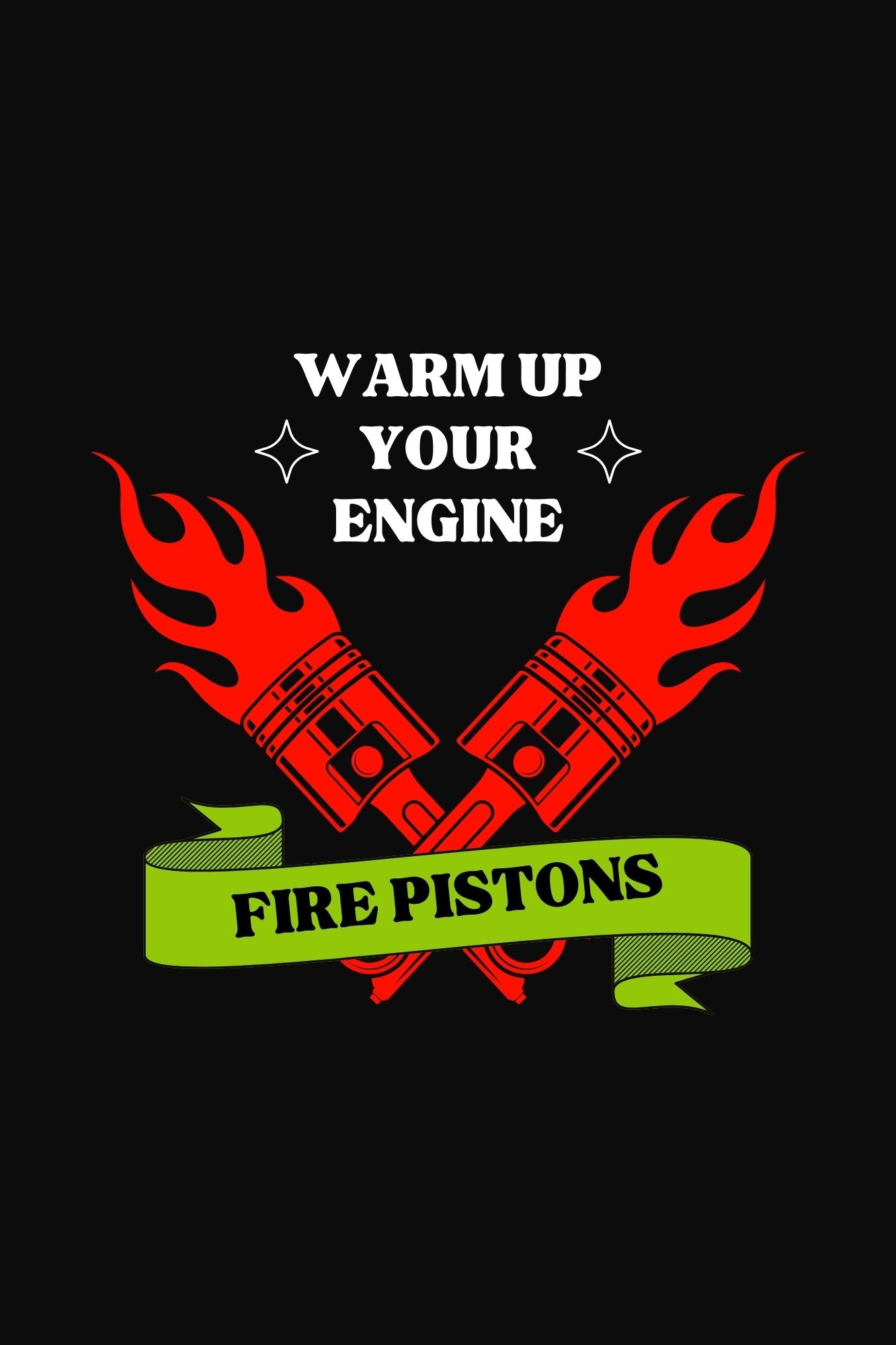 HAAVAH FIRE PISTONS OVERSIZE TSHIRT