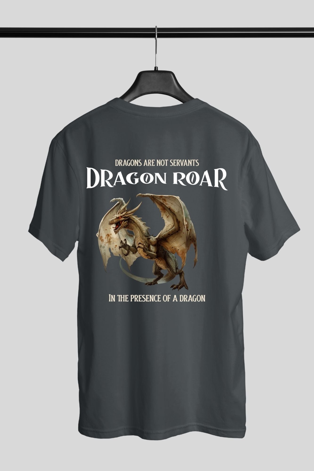 Blue oversized t-shirt, Dragon roar