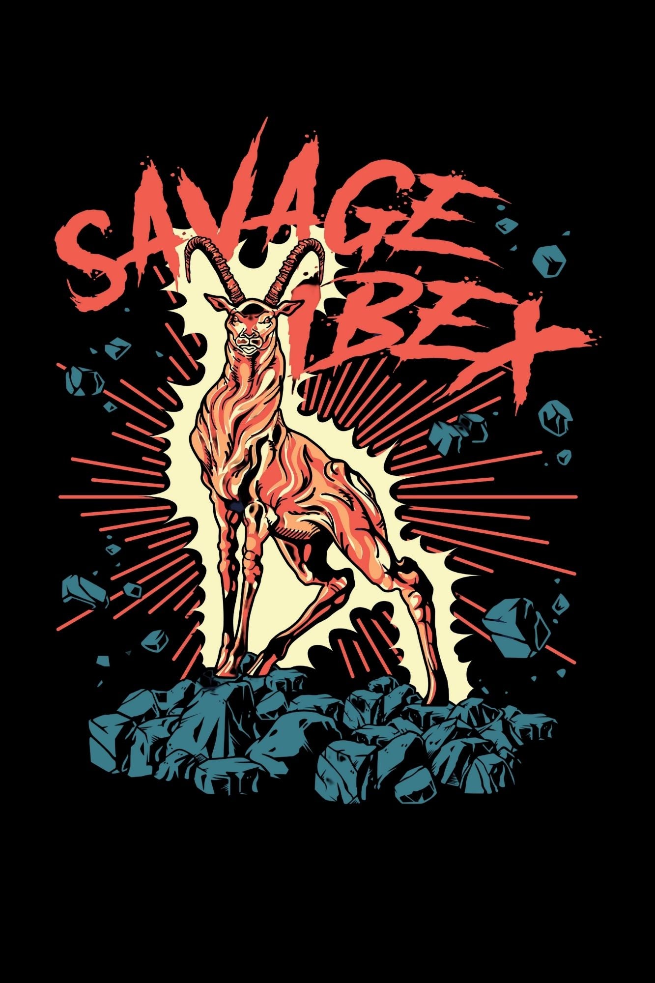 HAAVAH SAVAGE IBEX OVERSIZE TSHIRT