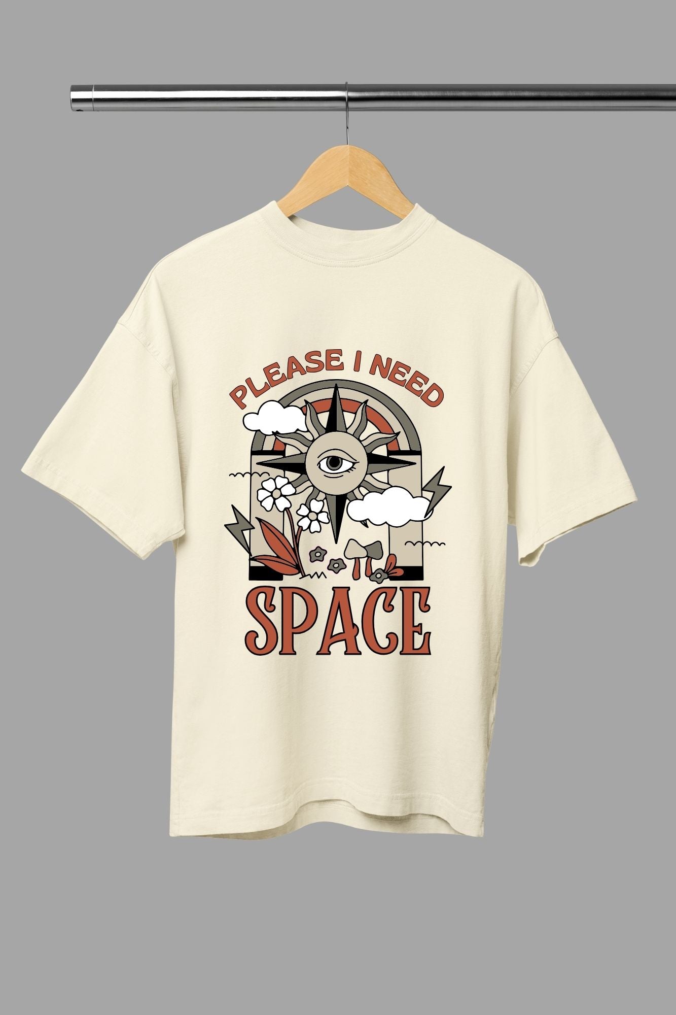 HAAVAH PLEASE I NEED SPACE OVERSIZE TSHIRT