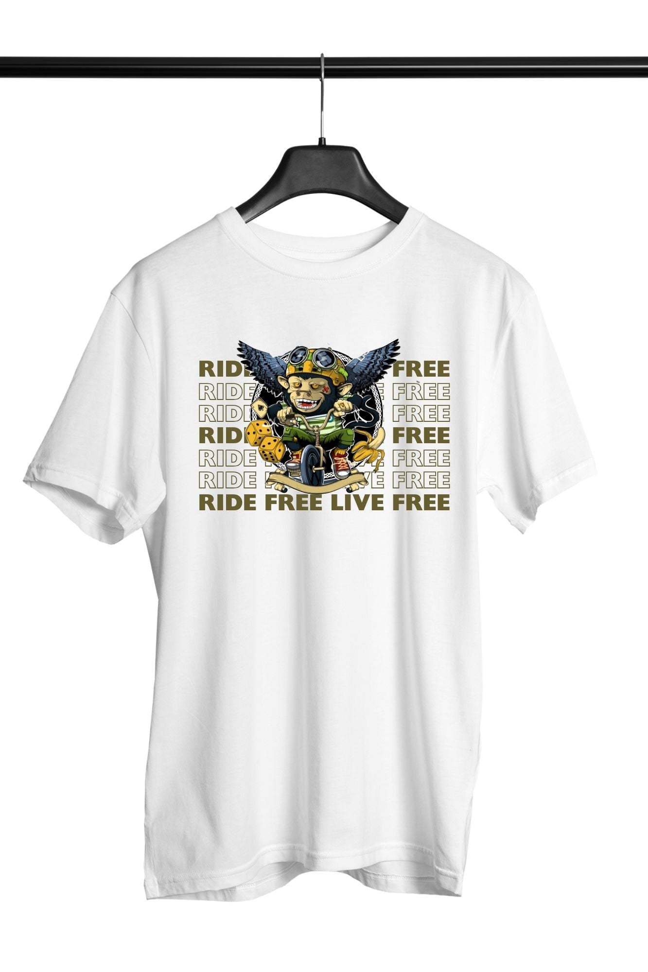 HAAVAH RIDE FREE MEN OVERSIZE T-SHIRT