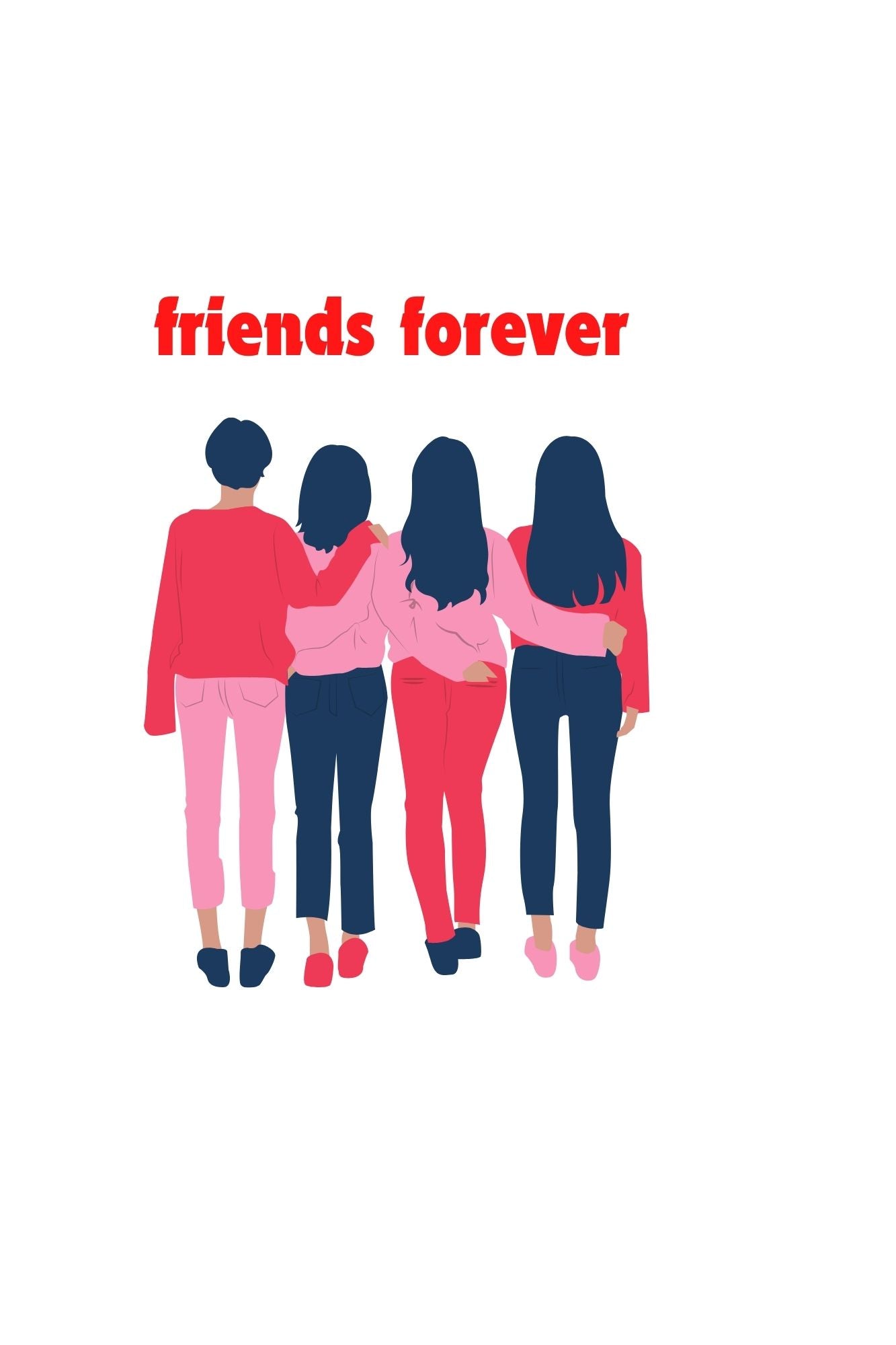 HAAVAH FRIENDS FOREVER WOMEN T-SHIRT