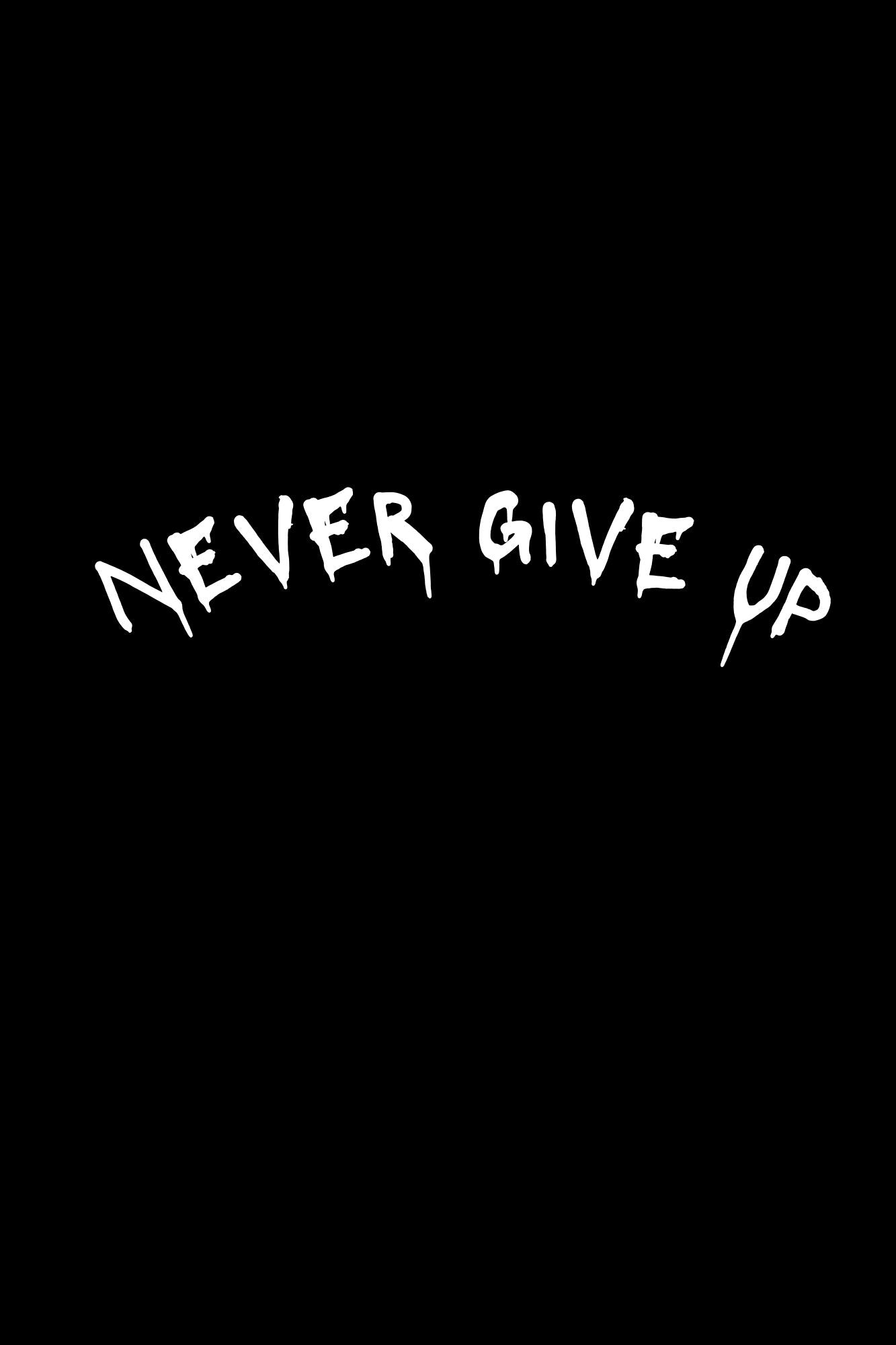 HAAVAH NEVER GIVE UP MEN OVERSIZE T-SHIRT