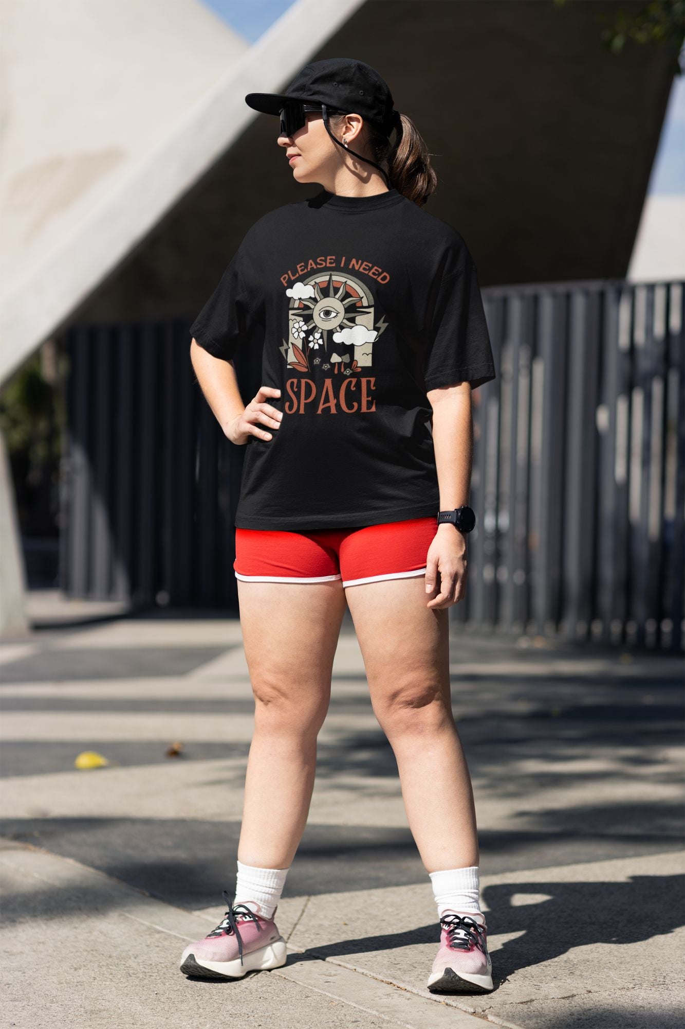 HAAVAH PLEASE I NEED SPACE OVERSIZE TSHIRT