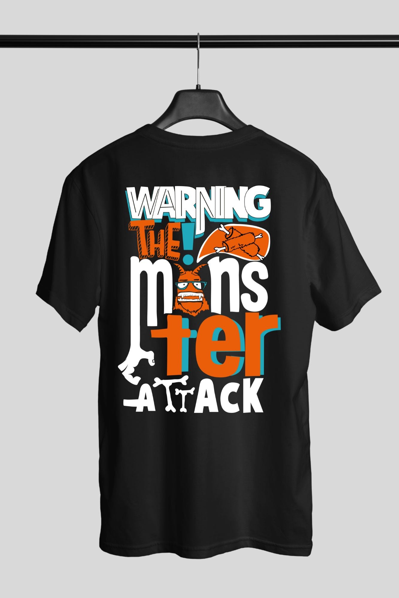 HAAVAH WARNING MONSTER OVERSIZE TSHIRT